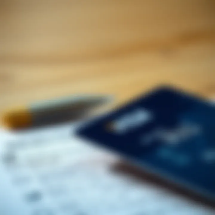 A close-up of a prepaid Visa card next to a checklist