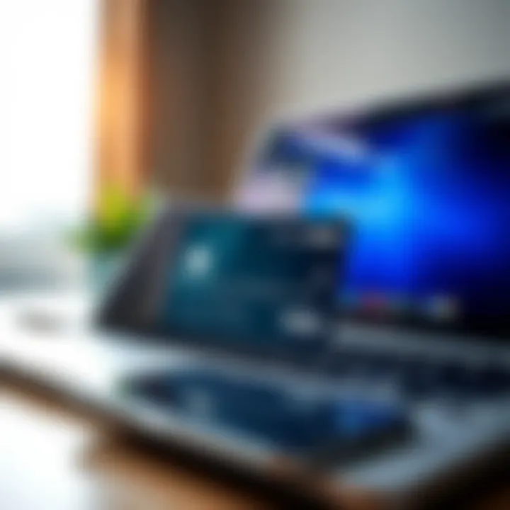 A prepaid Visa card displayed with a laptop and smartphone