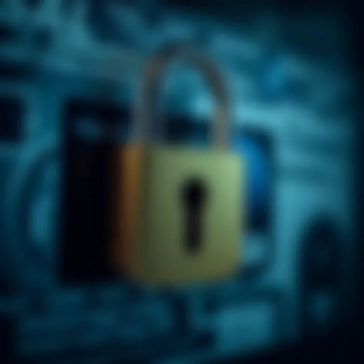 A secure lock symbolizing financial security