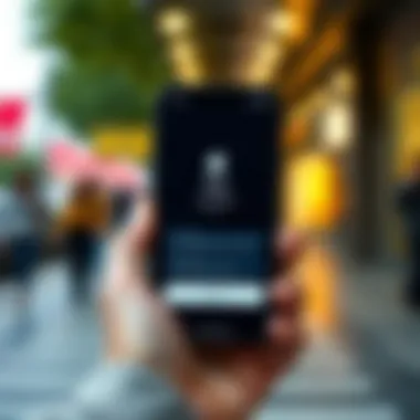 Apple Pay Interface on Smartphone Apple Pay interface displayed on a smartphone