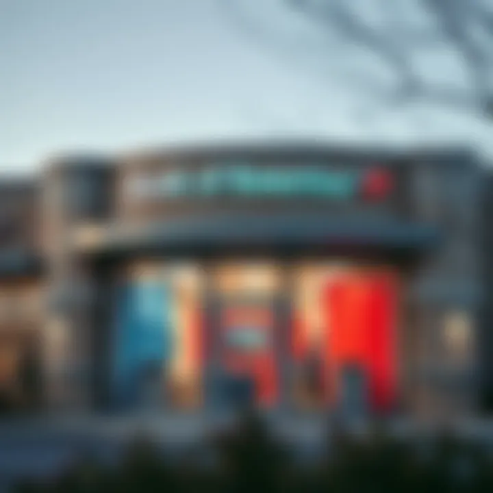 Exterior View of a Bank of America Branch Bank of America branch exterior