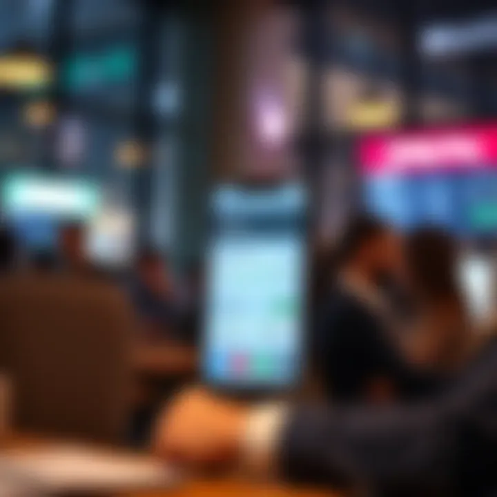 Financial Management Tools in Bellco Mobile Banking User engaging with financial management tools