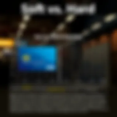 Comparative chart showing soft vs hard inquiries