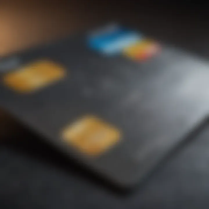 Close-up of a credit card with low interest rate