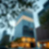 An overview of Capital Group's headquarters showcasing its modern architecture