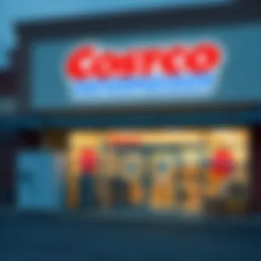 Costco storefront highlighting appliance insurance offerings
