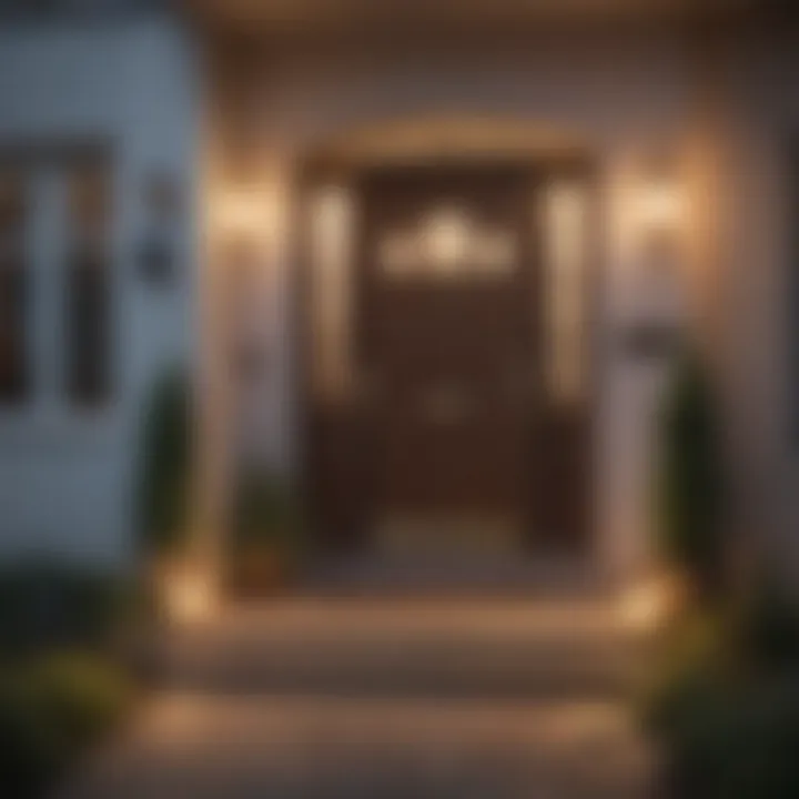 A welcoming front door of a house indicating new beginnings