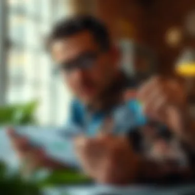 Reviewing Financial Strategy with Disney Card A person reviewing their financial strategy with a Disney credit card