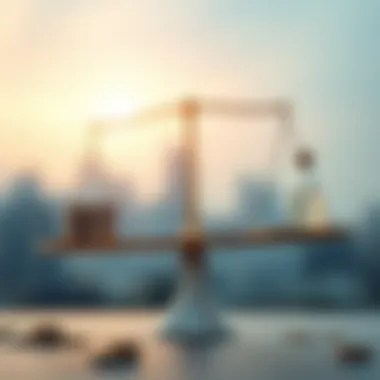 Building a Sustainable Financial Plan Visual representation of financial stability through a balanced scale