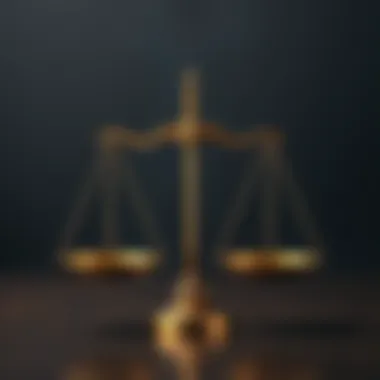 Balanced scales representing benefits and drawbacks