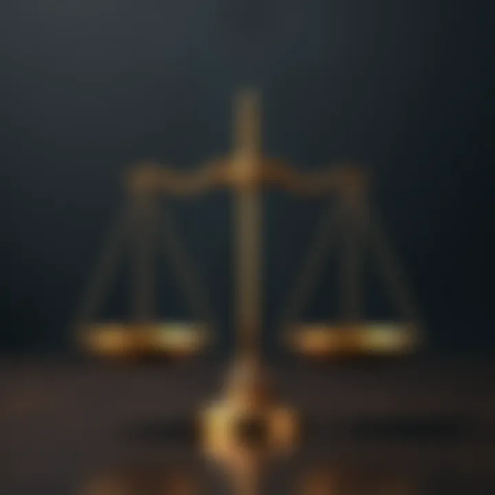 Balanced scales representing benefits and drawbacks