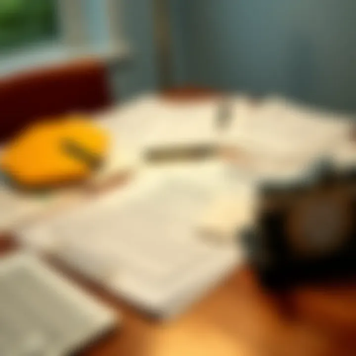 A diverse array of insurance policy documents spread out on a table