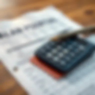 Financial Planning Essentials Close-up of a financial document with a calculator and pen
