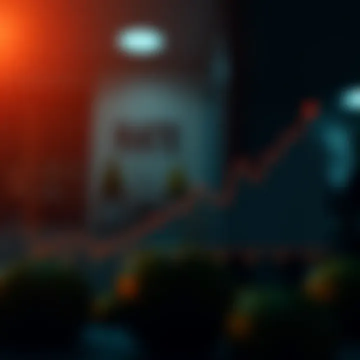 Interest Rate Trends Graph showing fluctuating interest rates over time