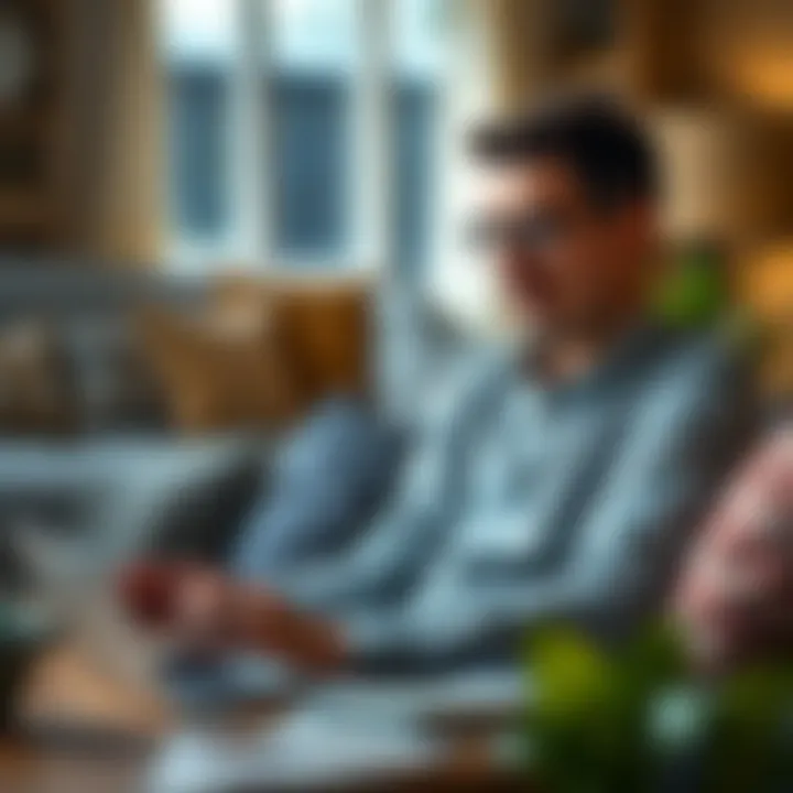 Informed Decision Making A person analyzing options on a laptop in a cozy setting