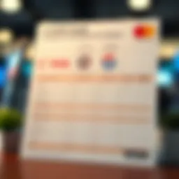 Credit card comparison chart