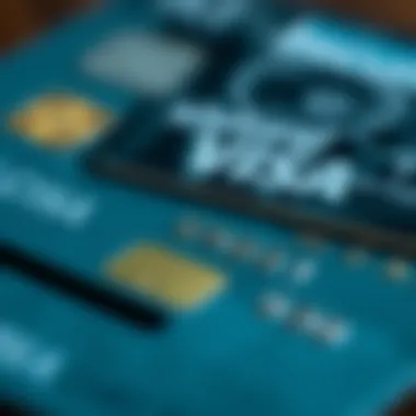 Detailed view of secured credit card features