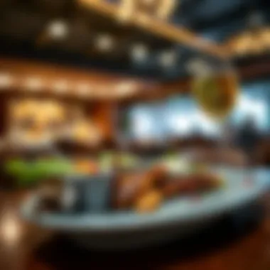 A Culinary Delight to Savor Delicious gourmet meal served at a restaurant