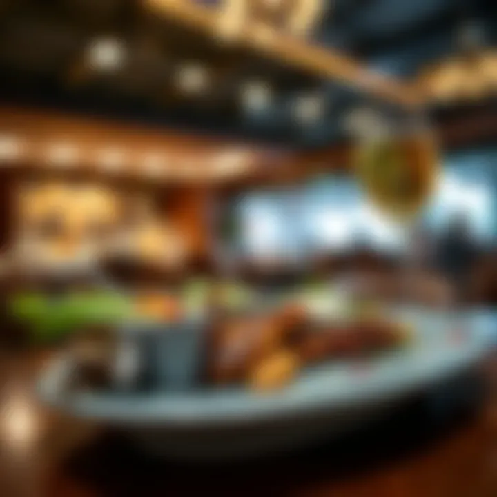 A Culinary Delight to Savor Delicious gourmet meal served at a restaurant