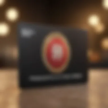 Close-up of a popular brand's gift card