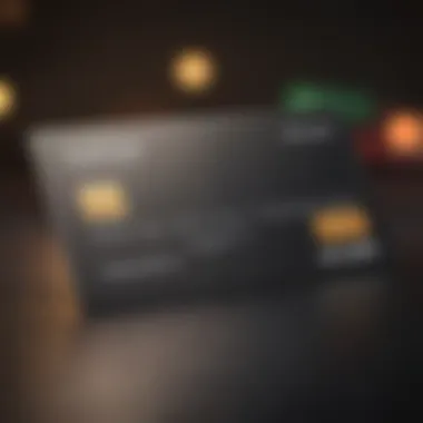 An elegant credit card with an attractive rewards program