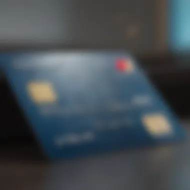 Close-up view of a Capital One credit card with highlighted features.