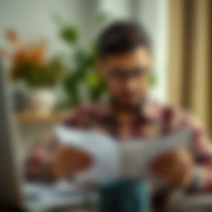 A person reviewing financial management strategies