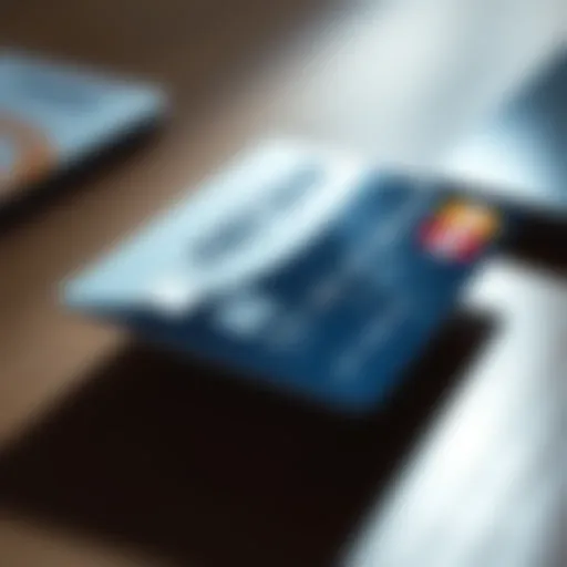 Sleek Design of First Bank and Trust Credit Card A close-up view of a First Bank and Trust credit card showcasing its sleek design and branding