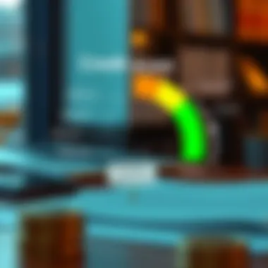 Diagram showcasing the impact of credit score on personal finance