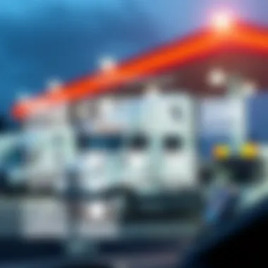 Enhancing Fleet Management with Fuel Cards Infographic showcasing how fuel cards enhance fleet management efficiency