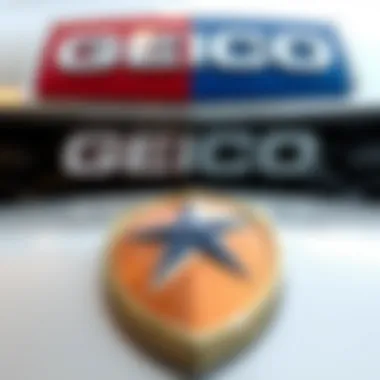 Comparison of GEICO and Progressive auto insurance logos