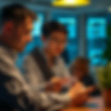 A person analyzing their Amazon card statement on a digital device