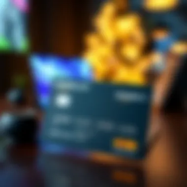 A creative illustration showcasing the advantages of using an Amazon card