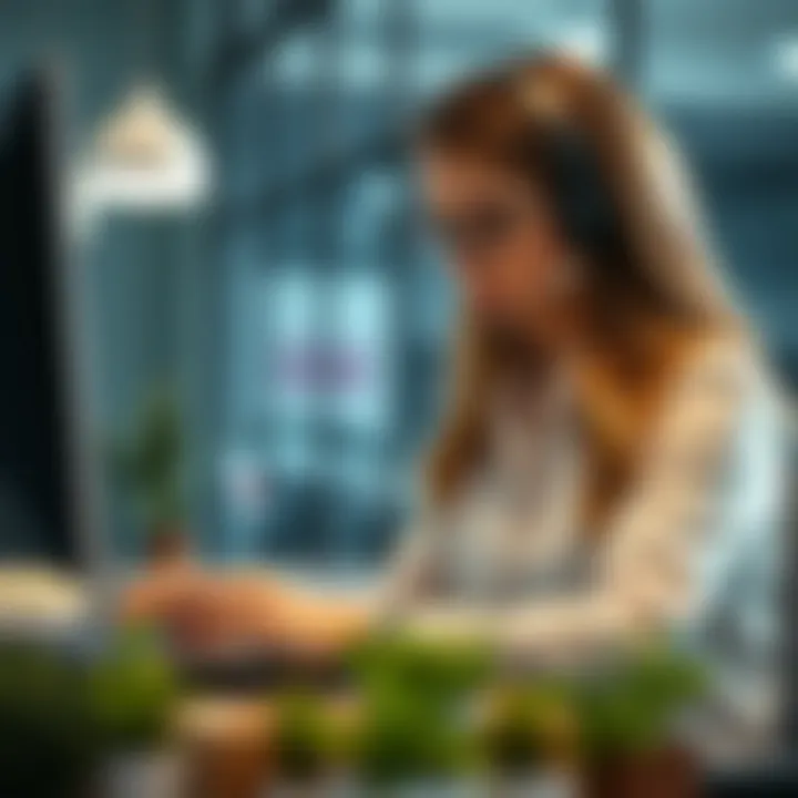 Direct Communication with Lenders Customer service representative assisting with loan inquiries