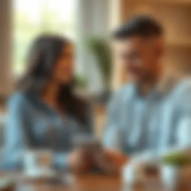 Shared Financial Responsibilities Concept Visual representation of shared financial responsibilities