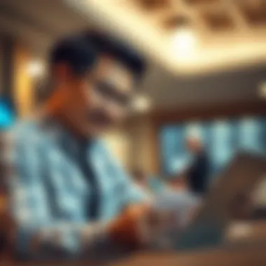 Analyzing Banking Options Individual reviewing account options