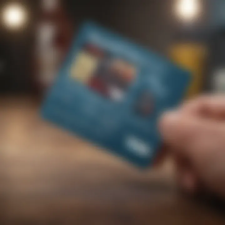 A conceptual representation of merchant cards for those with credit challenges