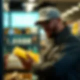 Visual representation of merchant credit options