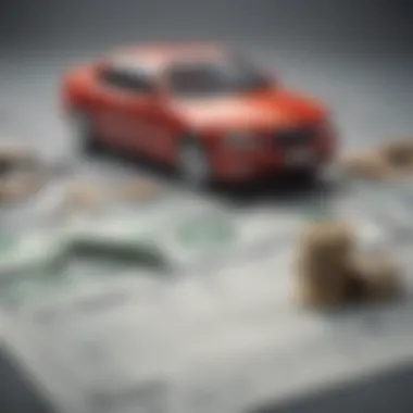 Strategic Budgeting for Repayment Success Conceptual graphic illustrating budgeting strategies for car loans