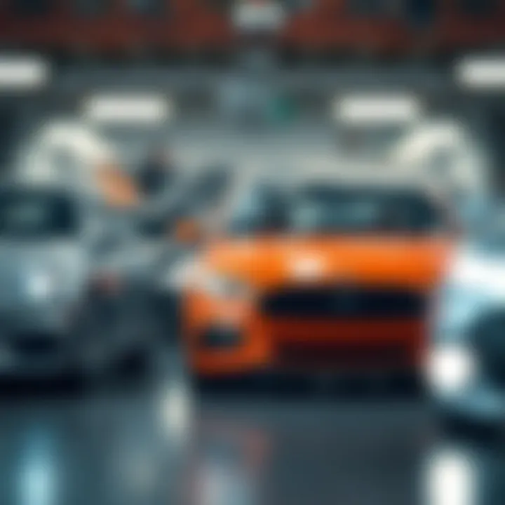 A diverse group of vehicles representing various insurance options available