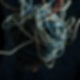 Understanding Financial Stress Conceptual visualization of financial stress represented by tangled wires