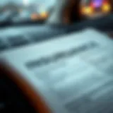 Car insurance policy document