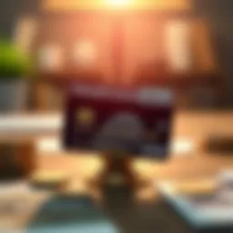 Visual representation of credit card debt management