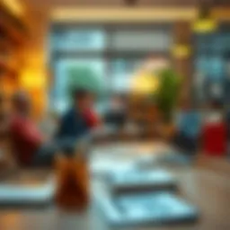 Illustration depicting financial planning