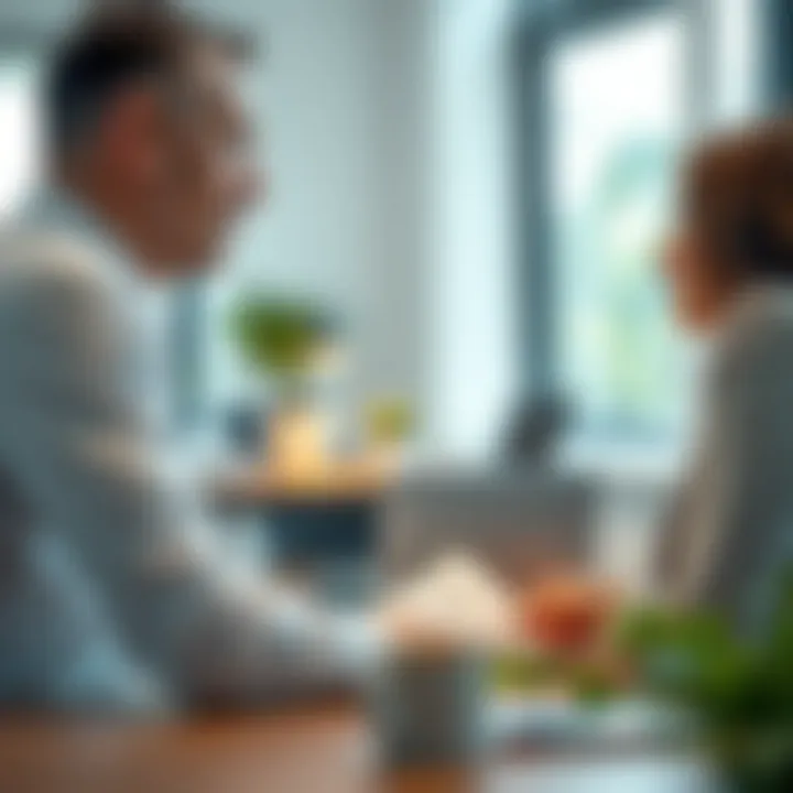 Expert Financial Guidance A financial advisor discussing loan options with a client