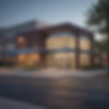 A local bank branch in Indiana showcasing modern architecture and community engagement.