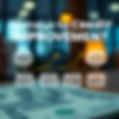 A graphic showcasing strategies to improve creditworthiness over time.