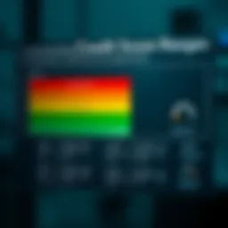 A chart demonstrating various credit score ranges and their implications on loan approval.