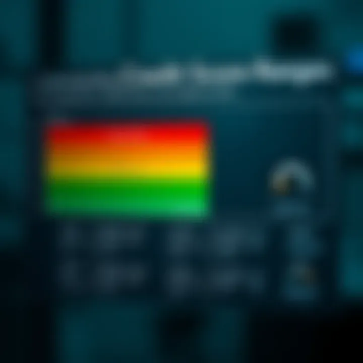 A chart demonstrating various credit score ranges and their implications on loan approval.