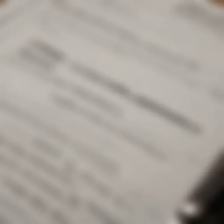 A close-up of a loan agreement document with a pen